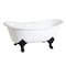 Aqua Eden 66.94 L, 30.13 W, White/Matte Black, Cast Iron VCT7DS6731NL0 - alternate 1
